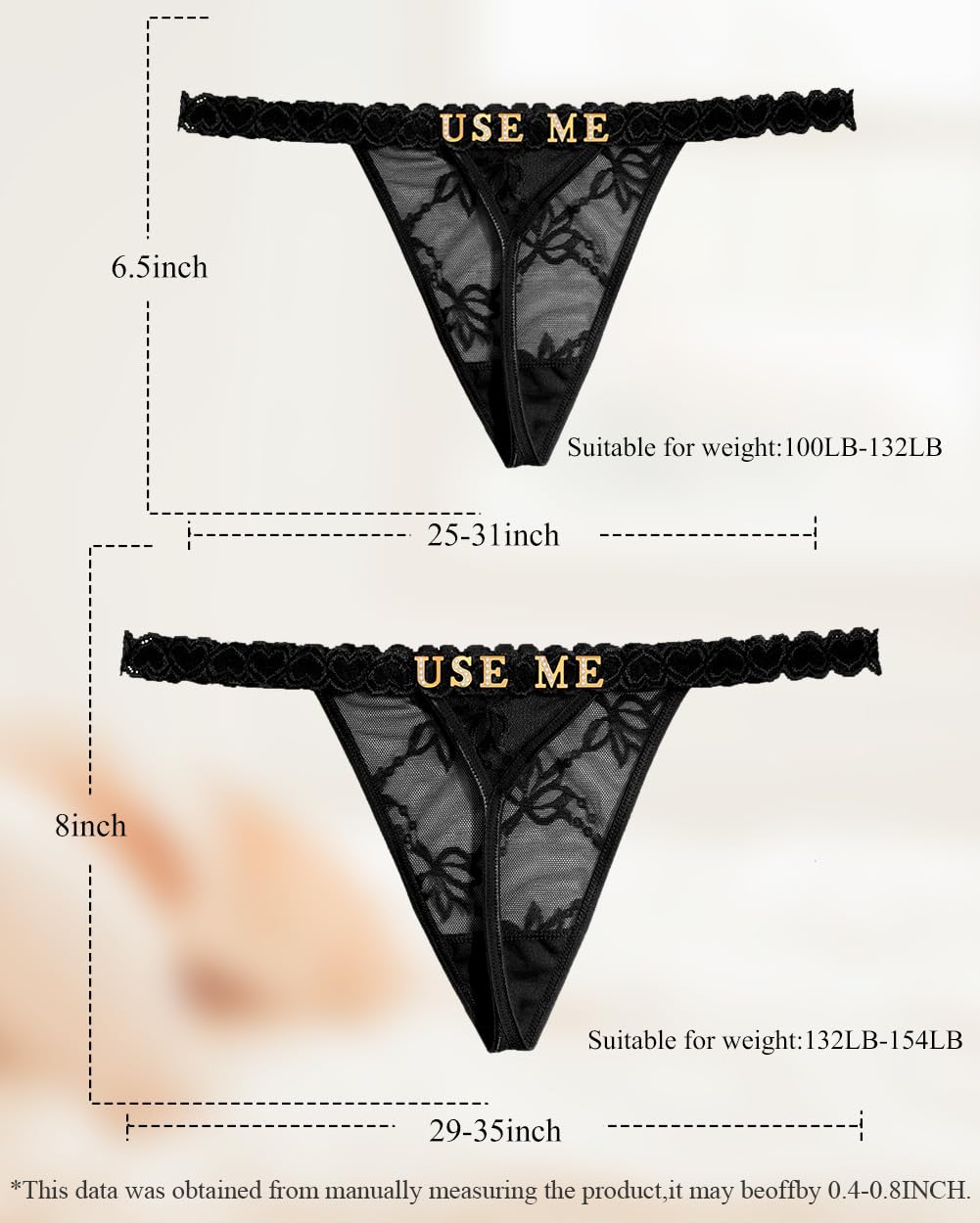 Sisu Couture's Sexy Underwear Lace Panties Sexy Thong With Funny Rhinestone - image 18