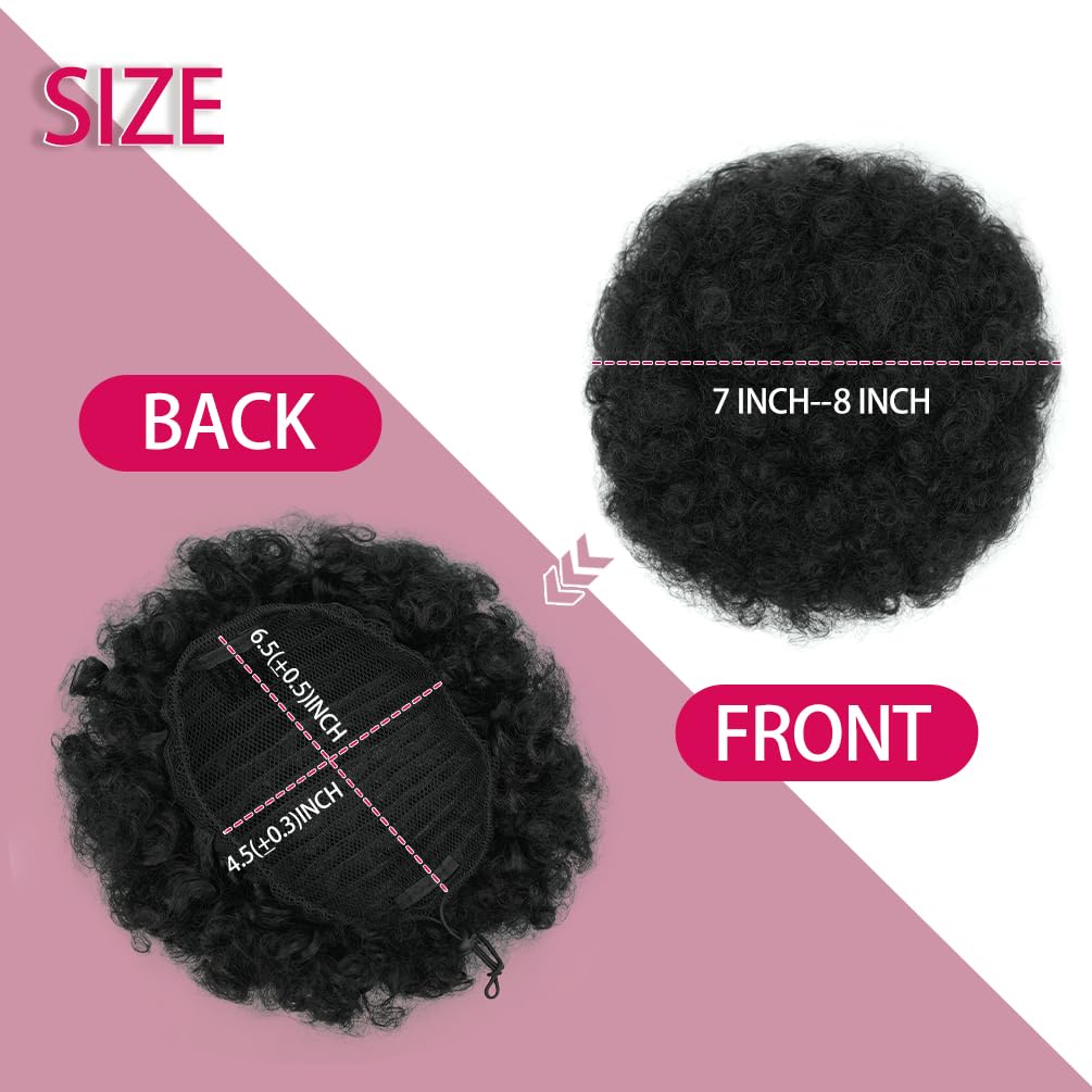 Sisu Couture's Rosmile Afro Puff Drawstring Ponytail Extension For Black - image 17