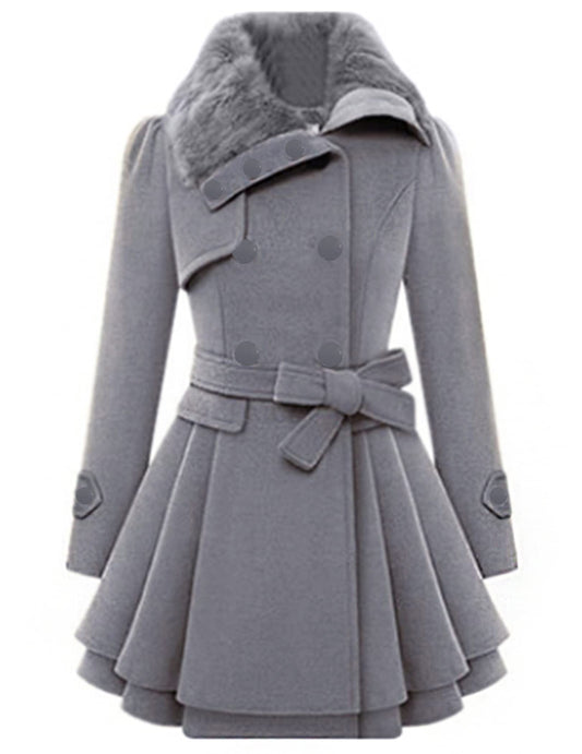 Sisu Couture's Zeagoo Fashion Faux Fur Lapel Double - image 1