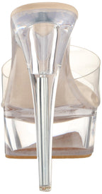 Sisu Couture's Chase & Chloe Clear Stiletto High Heel Platform Sandals - image 11