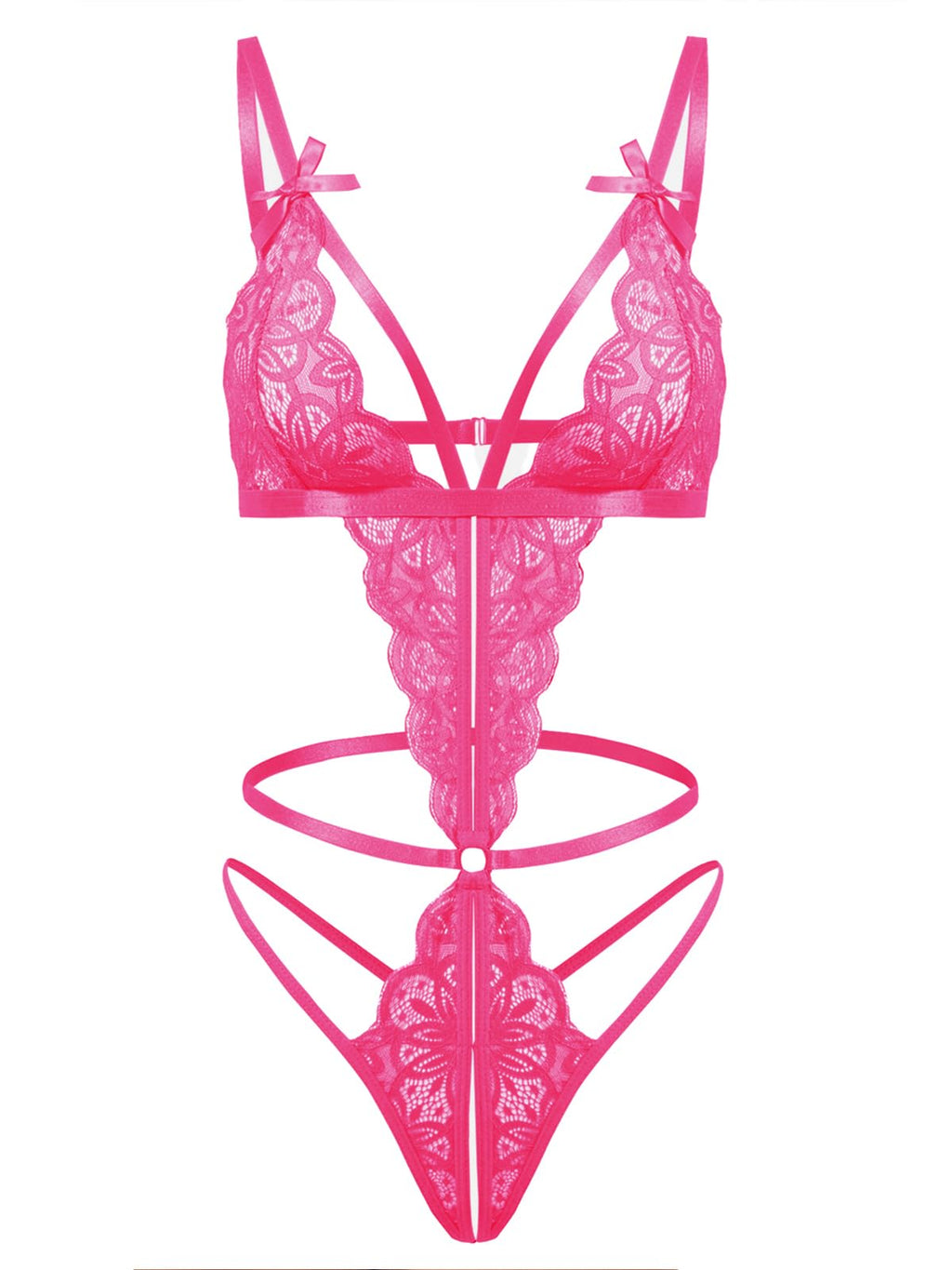 Sisu Couture's Kolagri One Piece Lace Bodysuit Lingerie Sexy Deep V - image 21