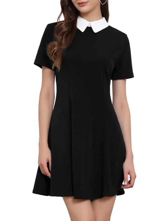 Sisu Couture's Allegra K Short Sleeve Halloween Dresses Peter Pan Collar - image 1