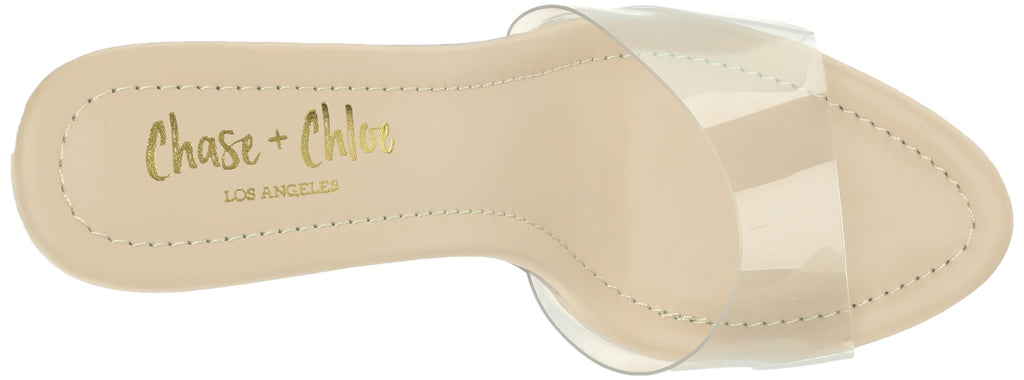 Sisu Couture's Chase & Chloe Clear Stiletto High Heel Platform Sandals - image 13
