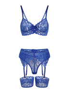 Sisu Couture's Lilosy Sexy Lingerie Outfit Set 3 Piece With Garter - image 15