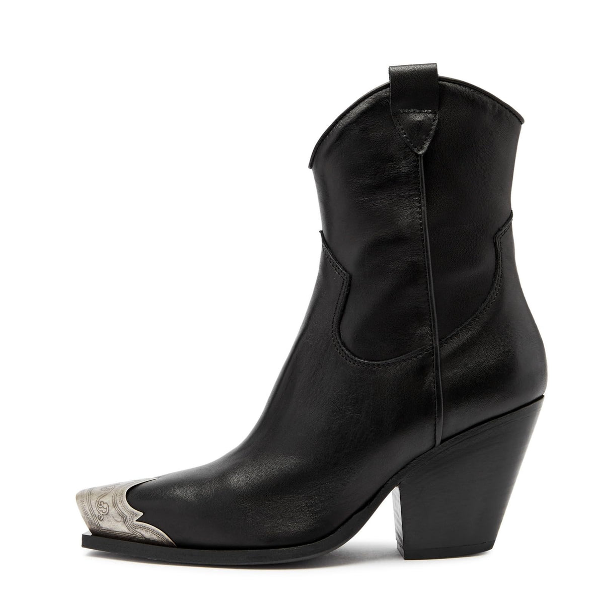 Sisu Couture's Cowboy Cowgirl Metal Toe Ankle Boots Stacked Block Heel - image 19