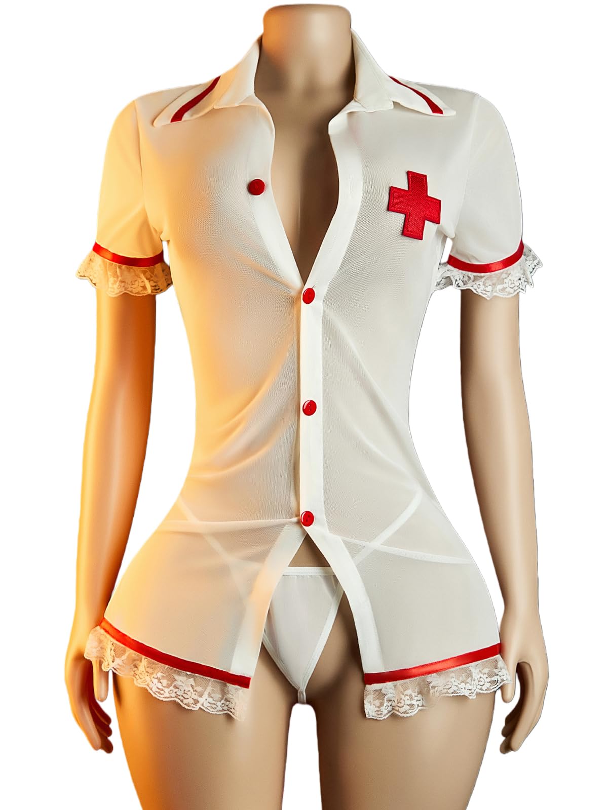 Sisu Couture's Sexy Cosplay Lingerie Babydoll Lingerie Dress Fit S - image 19