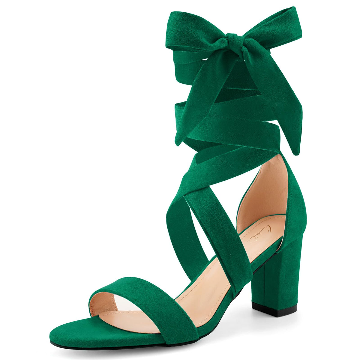 Sisu Couture's Leticia Strappy Heels Chunky Heel Sexy Open Toe Lace - image 24