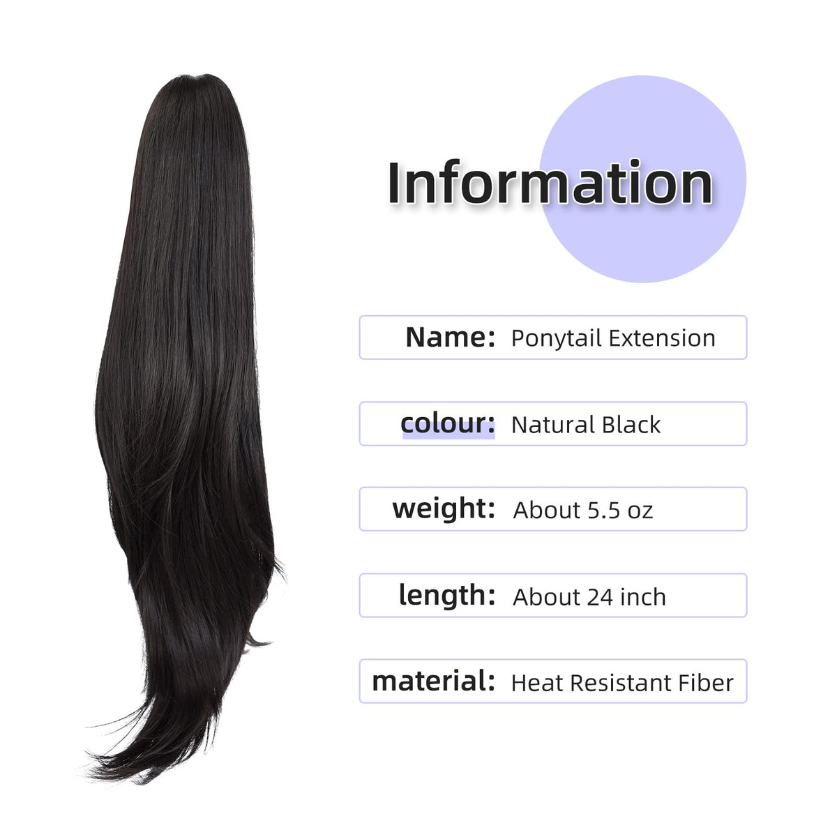 Sisu Couture's Claw Clip Ponytail Extension - image 14