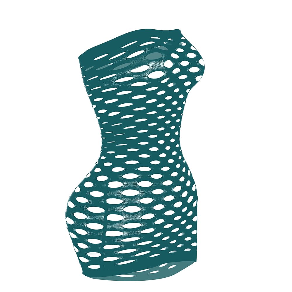 Sisu Couture's Sexy Strapless Fishnet Lingerie Sleepwear Mini Dress Tube Chemise - image 18