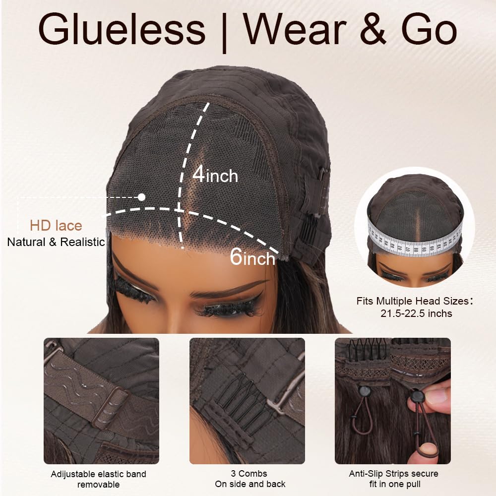 Sisu Couture's Wear And Go Brown Glueless Lace Front Wig Natural - image 17