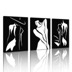 Sisu Couture's 3 Pieces Black And White Sexy Wall Art Sexy - image 24