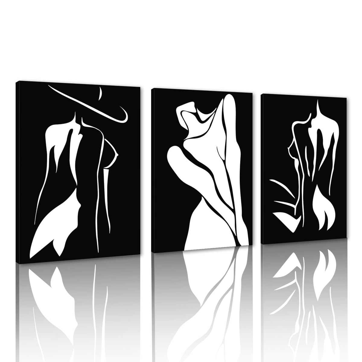 Sisu Couture's 3 Pieces Black And White Sexy Wall Art Sexy - image 24
