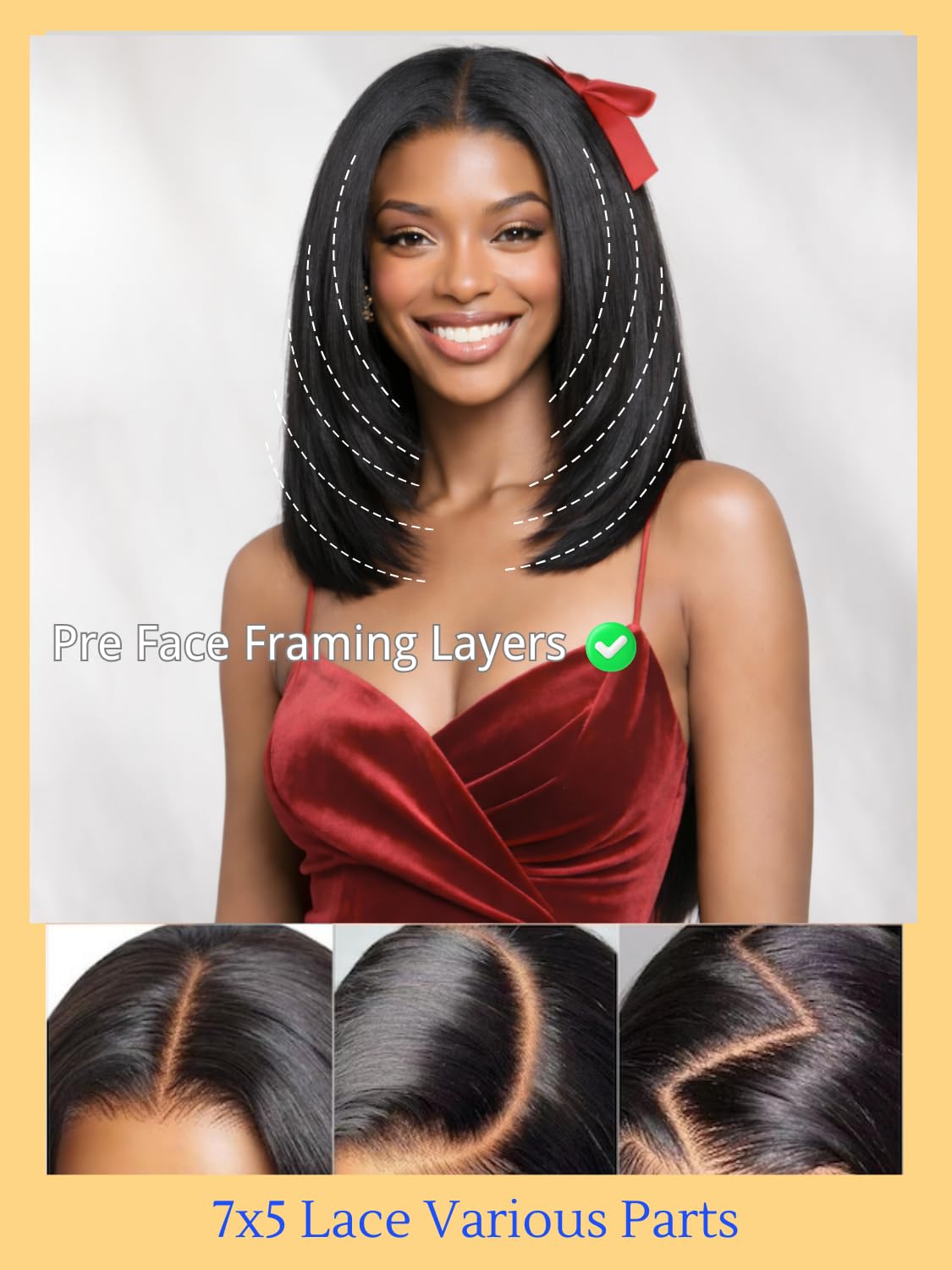Sisu Couture's Nadula Yaki Straight Bob Drawstring Wig Human Hair - image 4