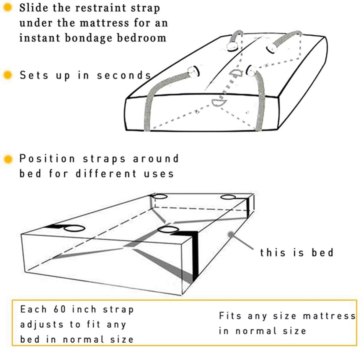 Sisu Couture's Sexy Restraints in Bed Bondaged Sex Accessories Bdsm Toys - image 12