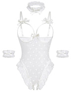 Sisu Couture's Avidlove Lingerie Bodysuit 4 Piece Set Sheer Mesh Teddy - image 24