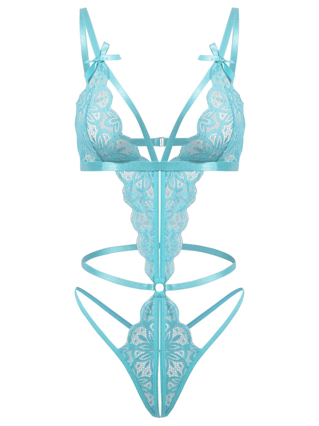 Sisu Couture's Kolagri One Piece Lace Bodysuit Lingerie Sexy Deep V - image 20