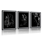 Sisu Couture's 3 Pieces Black And White Sexy Wall Art Sexy - image 23
