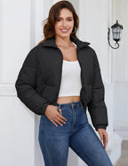 Sisu Couture's Gihuo Cropped Puffer Jacket Short Winter Coats - image 17