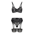 Sisu Couture's Lilosy Sexy Lingerie Outfit Set 3 Piece With Garter - image 15