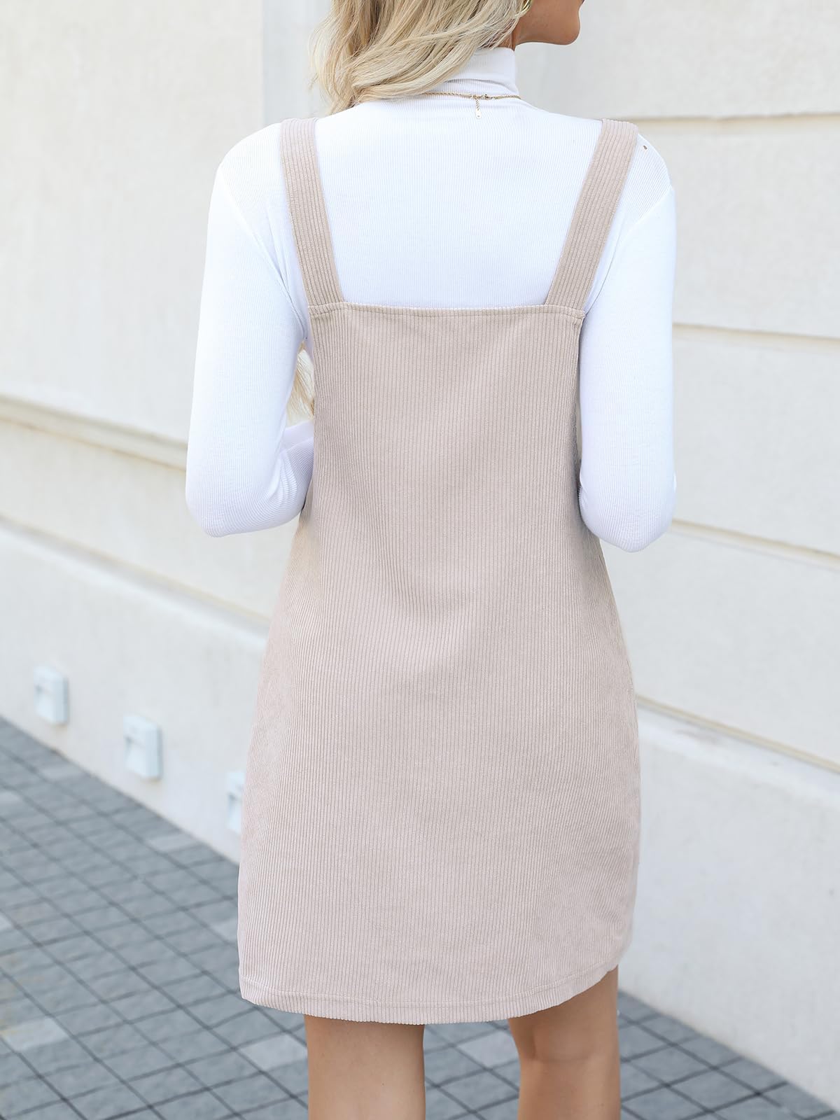 Sisu Couture's Cupshe Corduroy Square Neck Wide Strap Fall Overall Mini - image 16