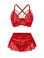 Sisu Couture's Sexy Lingerie Set 3 Piece Outfit Bra With Thong - image 1