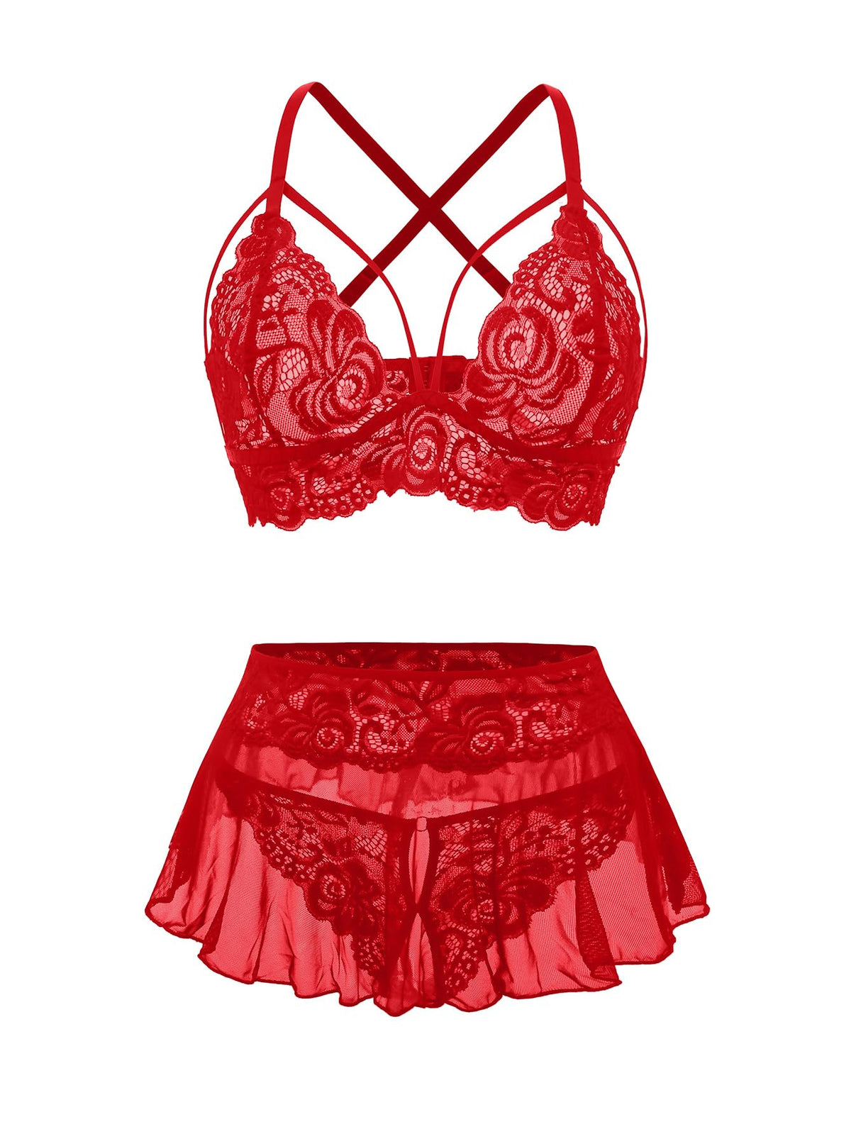 Sisu Couture's Sexy Lingerie Set 3 Piece Outfit Bra With Thong - image 1