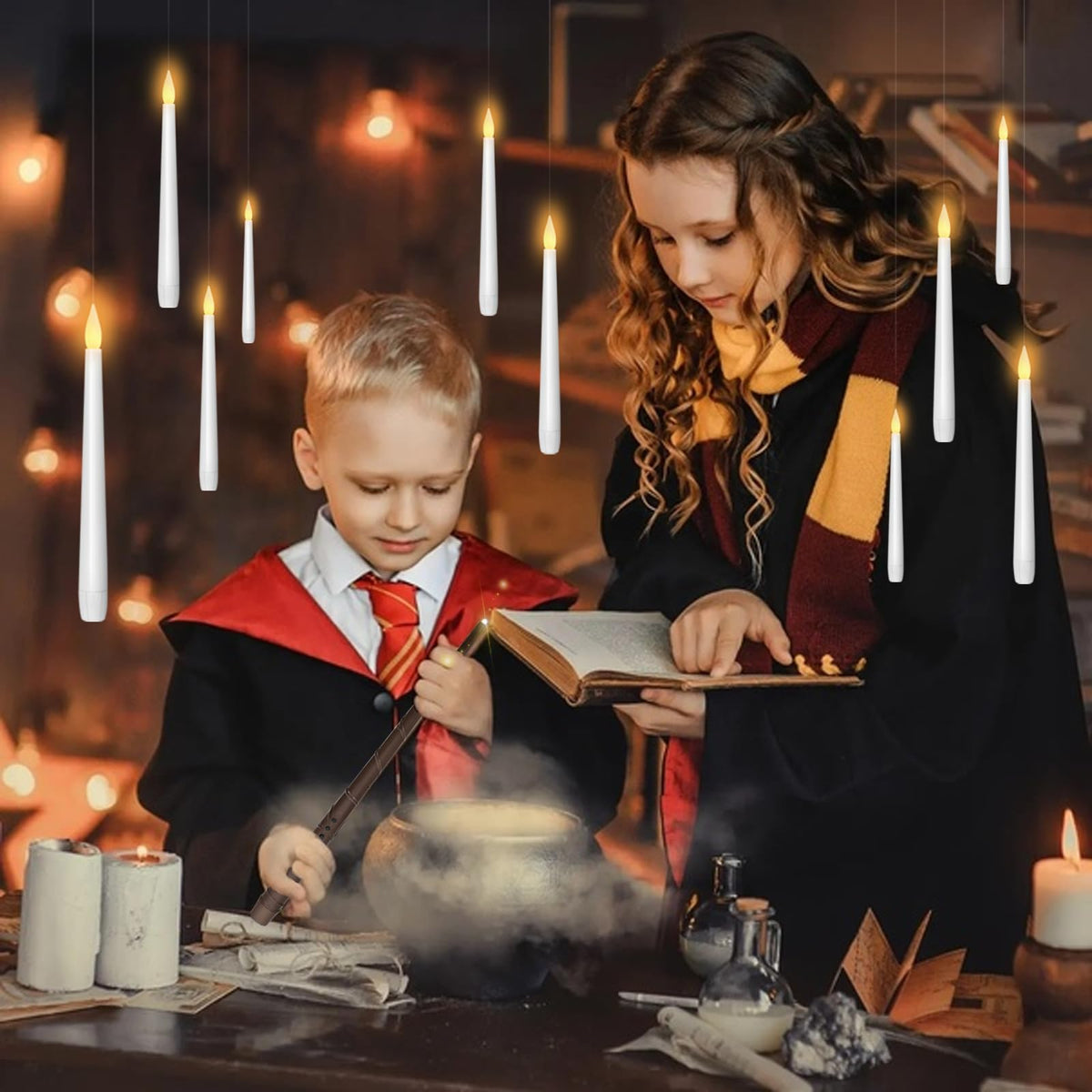 Sisu Couture's Kakoya Flameless Floating Candles With Wand，20 Pcs Magic Led - image 15