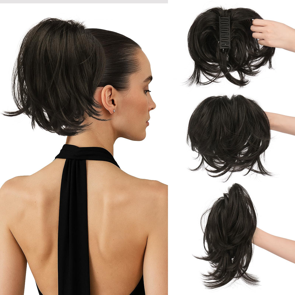 Sisu Couture's Sofeiyan Claw Clip Short Ponytail Extension Diy Bendable Wires - image 20