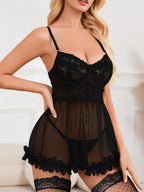 Sisu Couture's Foxiny Sexy Lingerie Dress 3 Pcs Nightgown With Thong - image 15