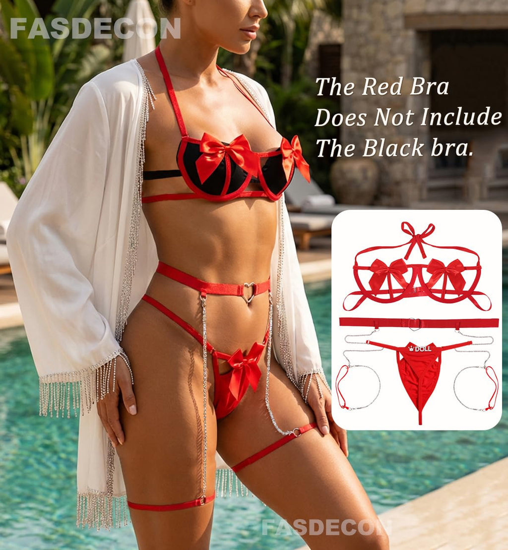 Sisu Couture's Sexy Bow Bra And Panty Set - image 15
