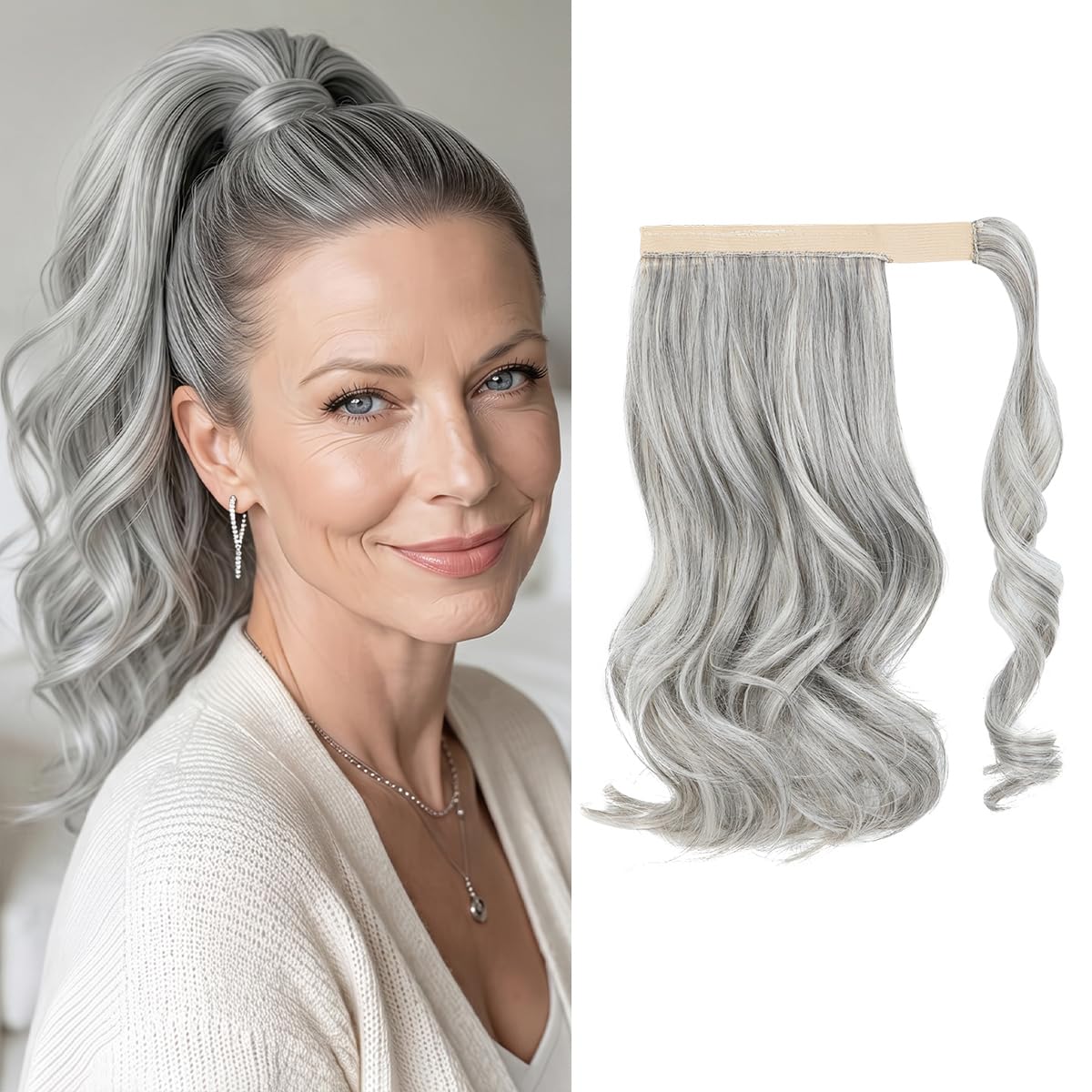 Sisu Couture's Cjl Hair 18" Long Ponytail Hair Extension Wrap Around - image 21