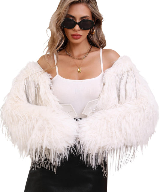 Sisu Couture's Cozy Chic Faux Fur Cropped Jacket - image 1