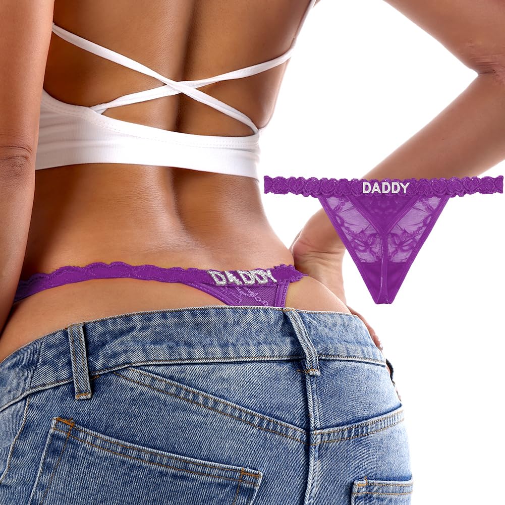 Sisu Couture's Sexy Underwear Lace Panties Sexy Thong With Funny Rhinestone - image 24