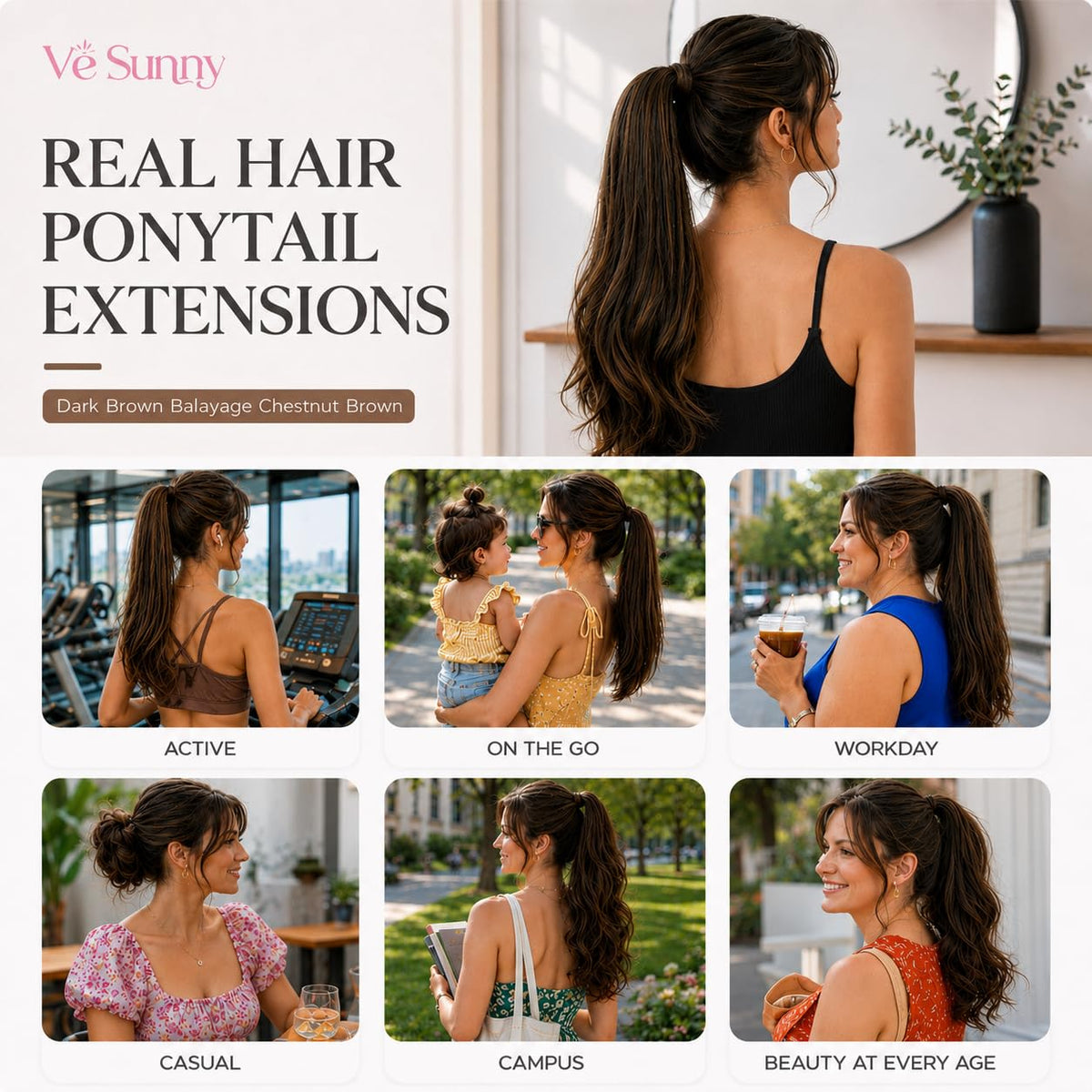 Sisu Couture's Ve Sunny Ponytail Hair Extensions Real Human Hair 80g - image 14