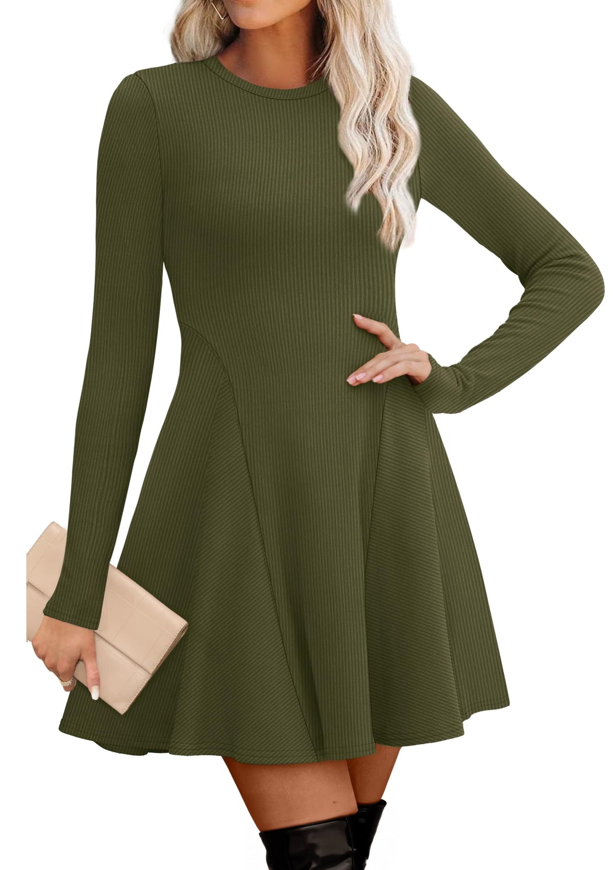 Sisu Couture's Ofeefan Sweater Dress Fall 2026 Long Sleeve Crew Neck - image 11