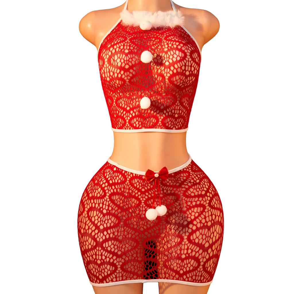 Sisu Couture's Sexy Christmas Lingerie Set Red Santa Babydoll Dress Mrs - image 17