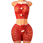 Sisu Couture's Sexy Christmas Lingerie Set Red Santa Babydoll Dress Mrs - image 17