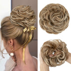 Sisu Couture's Cjl Hair Large Messy Bun Hair Piece Wavy Curly - image 24