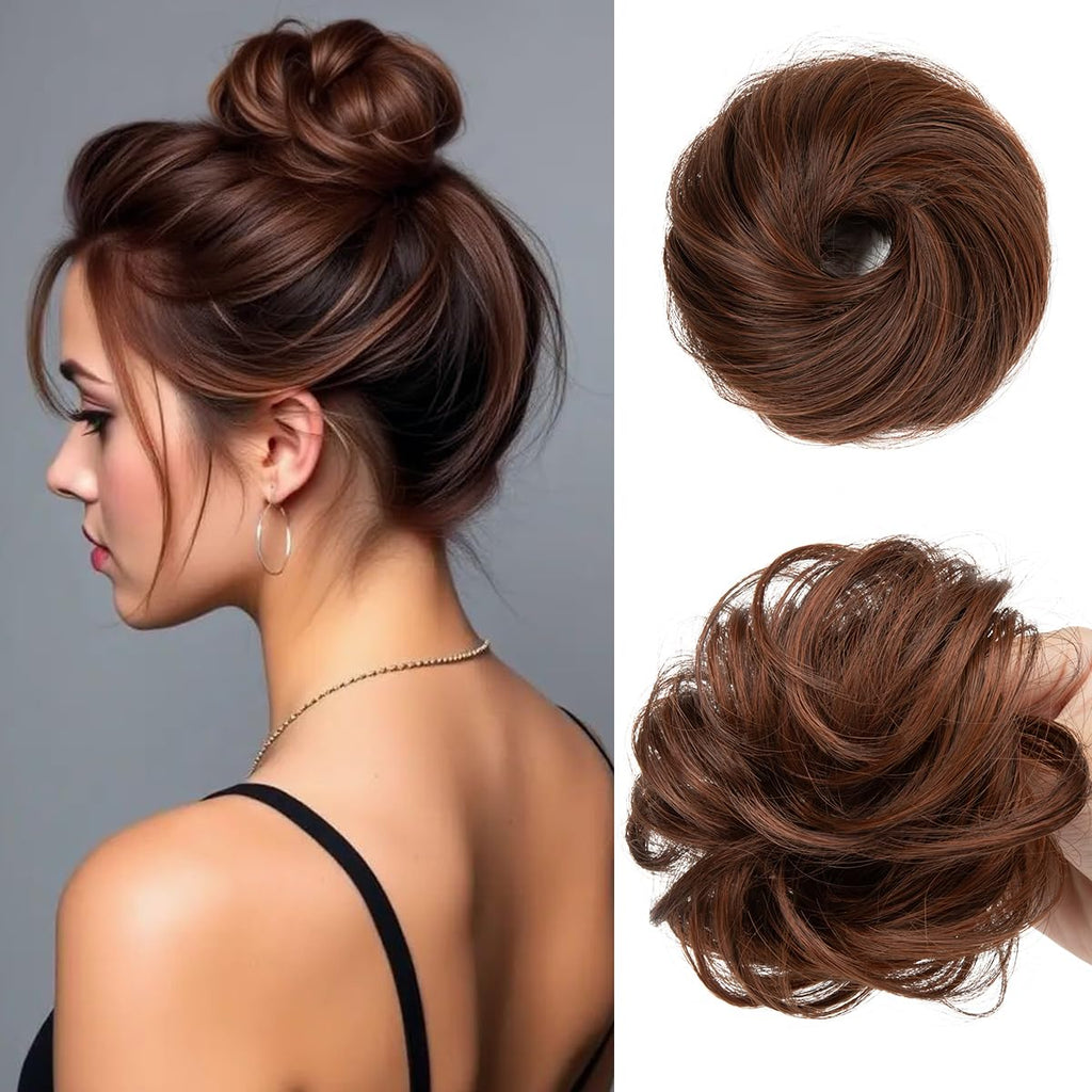 Sisu Couture's Cjl Hair 2pcs Small Cute Messy Bun Hair Piece - image 23