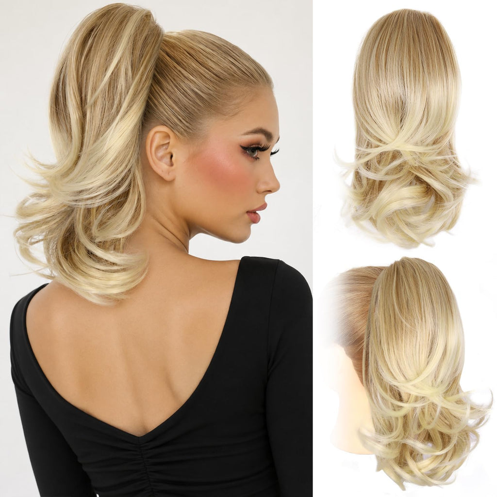 Sisu Couture's Zqian Beauty 14 Inch Blonde Ponytail Extension - image 1