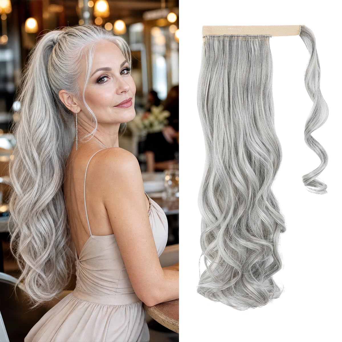 Sisu Couture's Cjl Hair 18" Long Ponytail Hair Extension Wrap Around - image 23