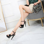 Sisu Couture's Fish Mouth Platform Sexy High Heels Prom Sandals With - image 19