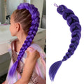 Sisu Couture's Getgal 24inch Purple Braids Ponytail Hair Extensions Kids Costume - image 1