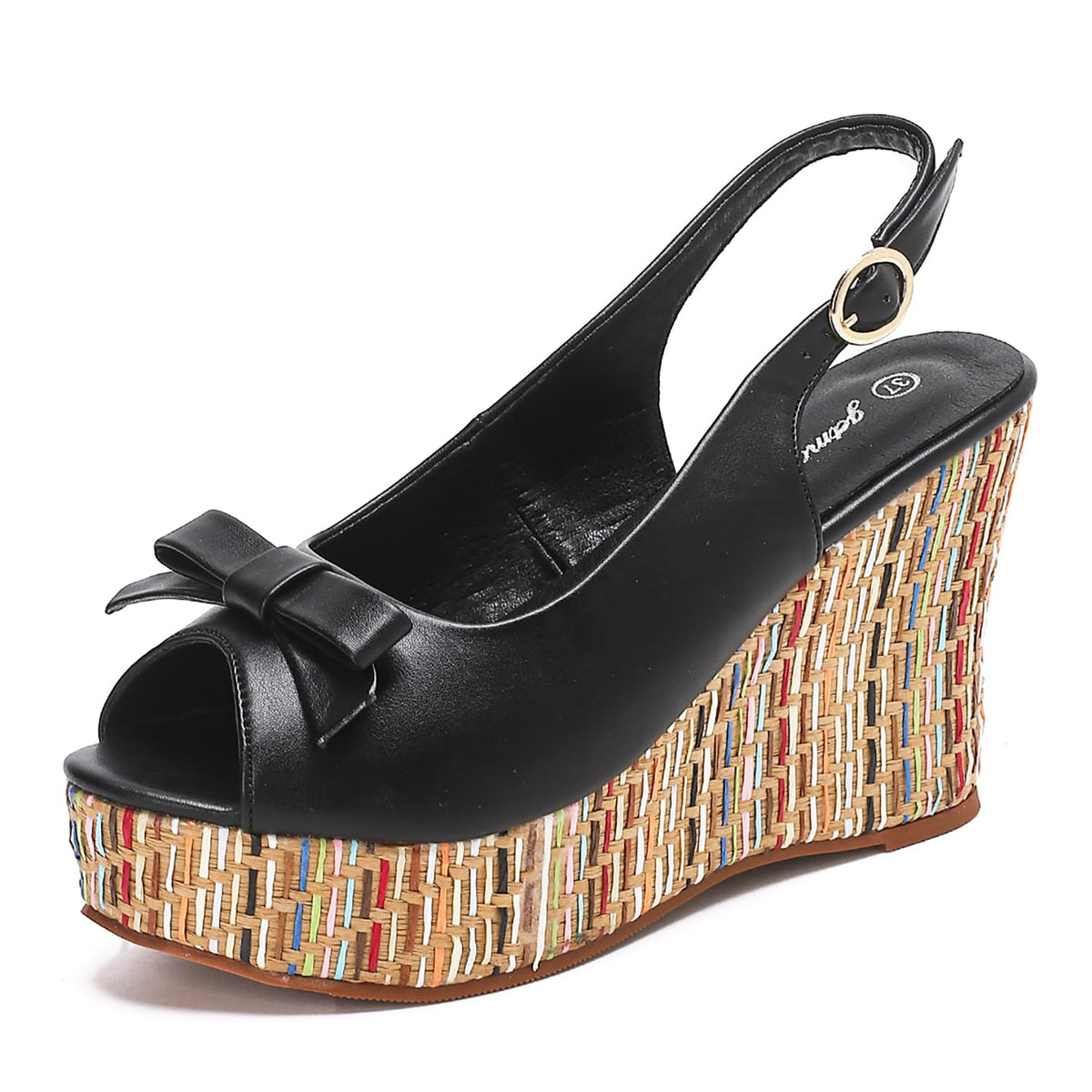 Sisu Couture's Getmorebeauty Wedge Sandals With Pearls Across The Top Platform - image 22