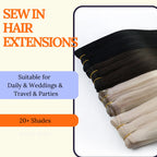 Sisu Couture's Full Shine Weft Hair Extensions 24 Inch 150g - image 8