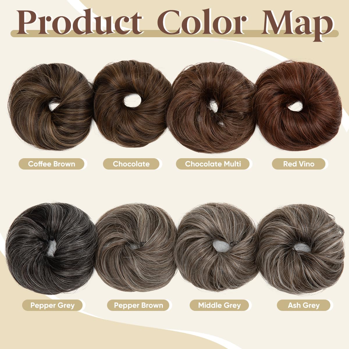 Sisu Couture's Cjl Hair 2pcs Small Cute Messy Bun Hair Piece - image 15