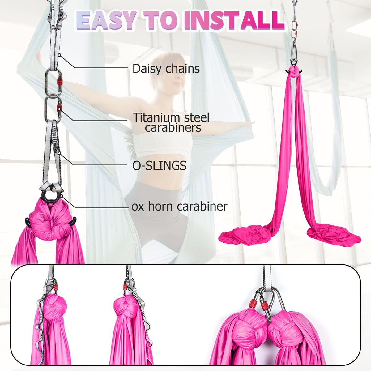 Sisu Couture's Aerial Silks Kit & Aerial Yoga Hammock - image 16