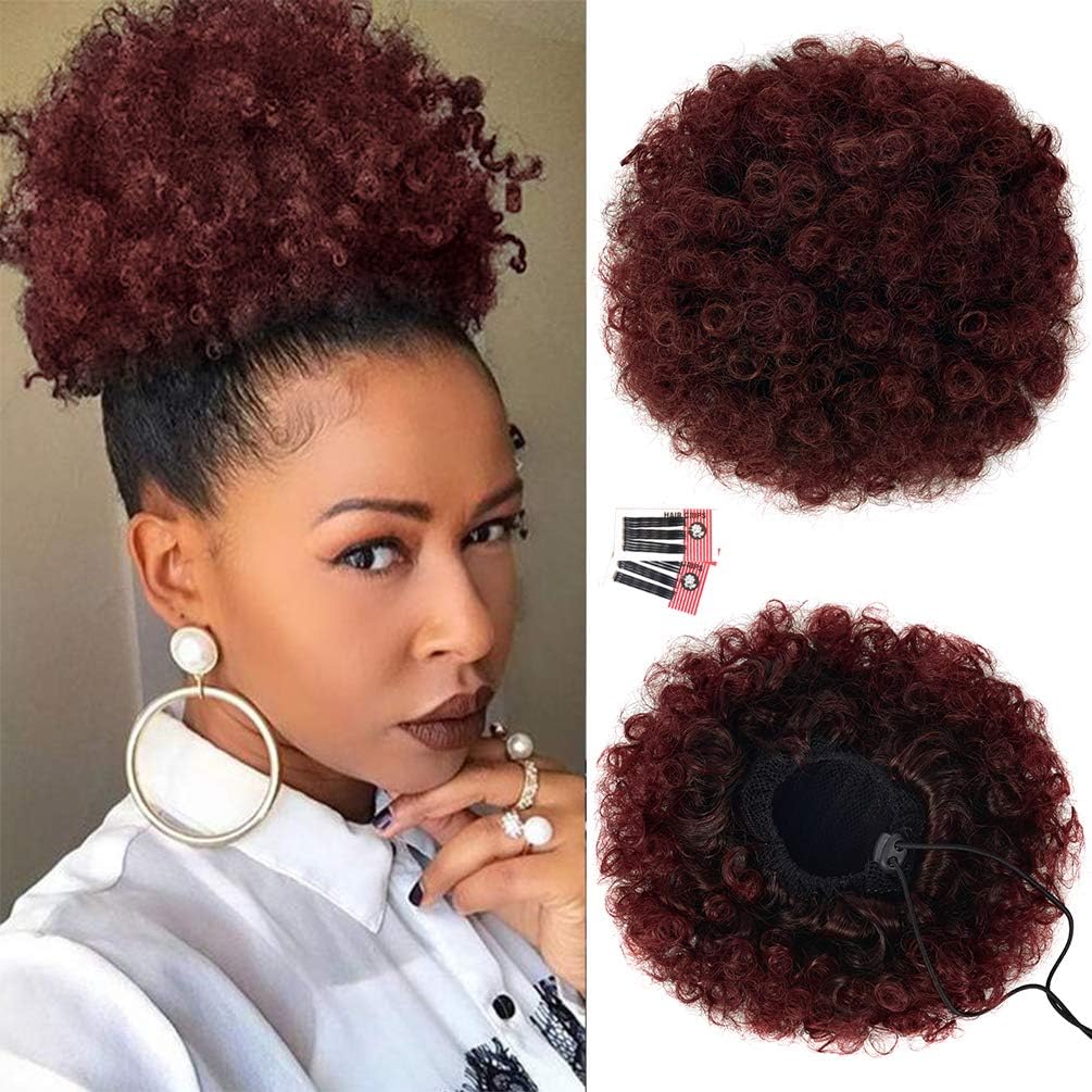 Sisu Couture's Rosmile Afro Puff Drawstring Ponytail Extension For Black - image 22