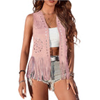 Sisu Couture's Lysink Fringe Vest 60s 70s Hippie Vest Open Front - image 20