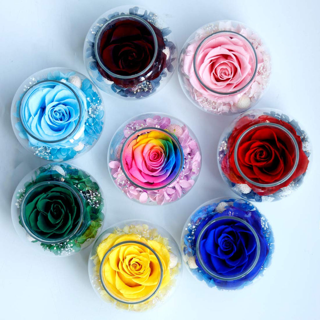 Sisu Couture's Preserved Real Roses With Colorful Mood Light Wishing Bottle - image 21
